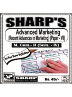Advance Marketing (Recent Advance In Marketing)(Paper - VIII)