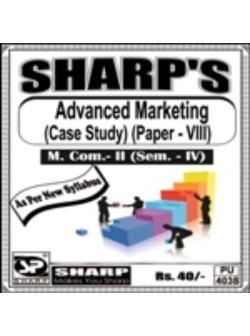 Advance Marketing (Case Study) (Paper - VIII)