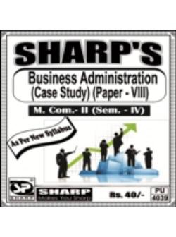 Business Adminisration (Case Study) (Paper -VIII)