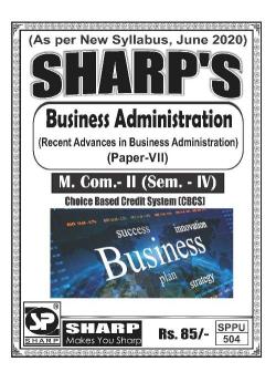 Business Administration (Recent Advanced in Business Administration) (Paper-VII)(2020 Pattern)